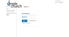Desktop Screenshot of my.simplechurchathome.com
